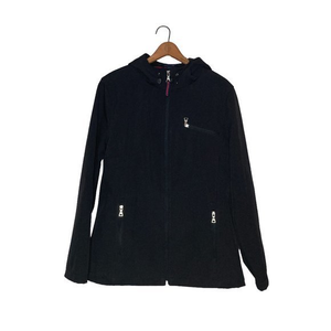 Tommy‎ Hilfiger L Black Softshell Fleece Lined Water Resistant Hooded Jacket
